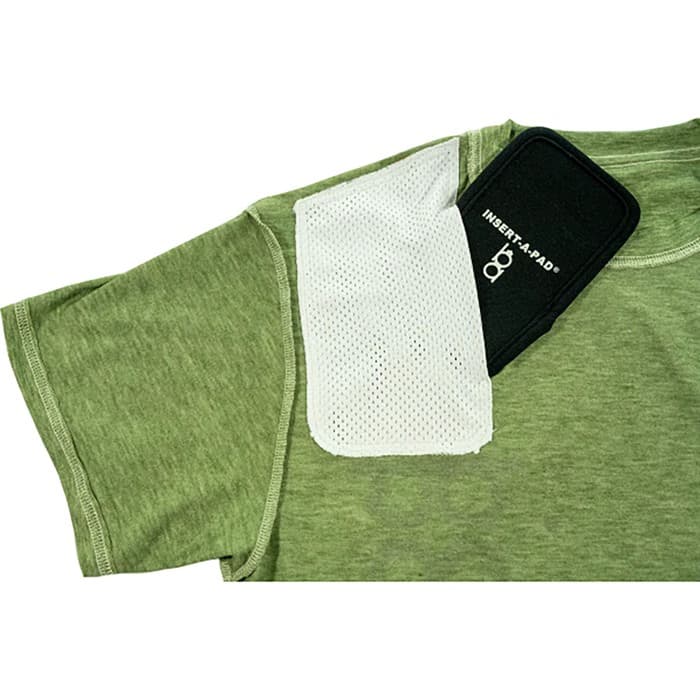 SHOOTING T-SHIRT WITH INSERT-A-PAD GREEN M