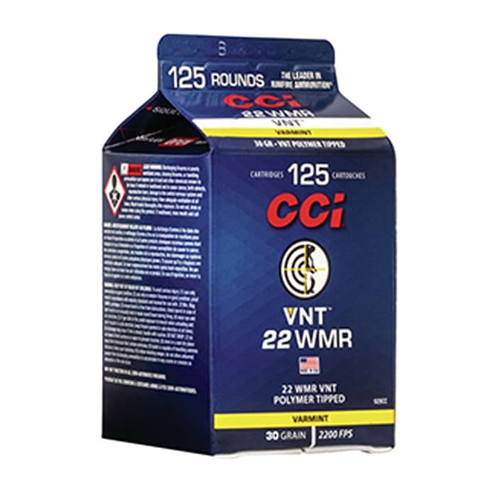 CCI VNT 22 WMR 30gr Polymer Tipped 625ct Case