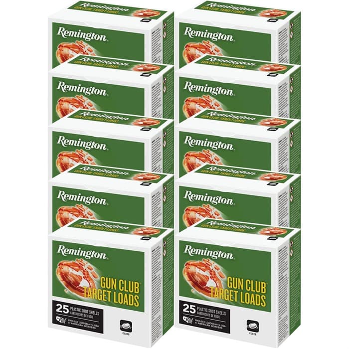 Remington Gun Club Target 12 Gauge 2-3/4" 1-1/8oz #7.5 Shot 250ct