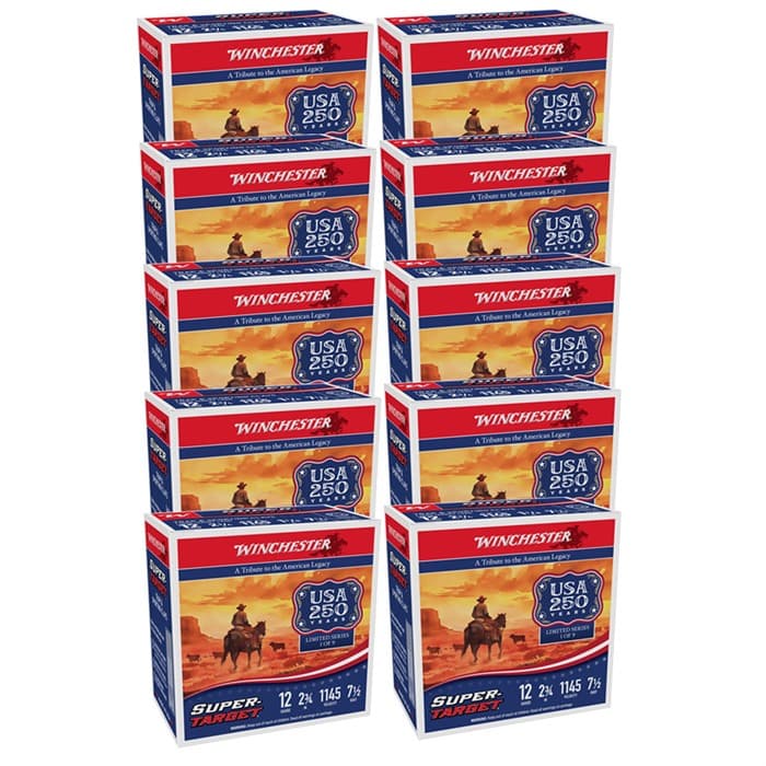 Winchester Super Target 12 Gauge 2-3/4" 1-1/8oz #7.5 Shot 250ct