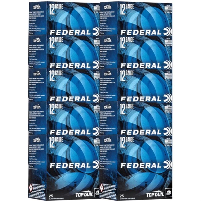 Federal Top Gun 12 GA 2.75" 1-1/8oz #8 1200fps 250ct