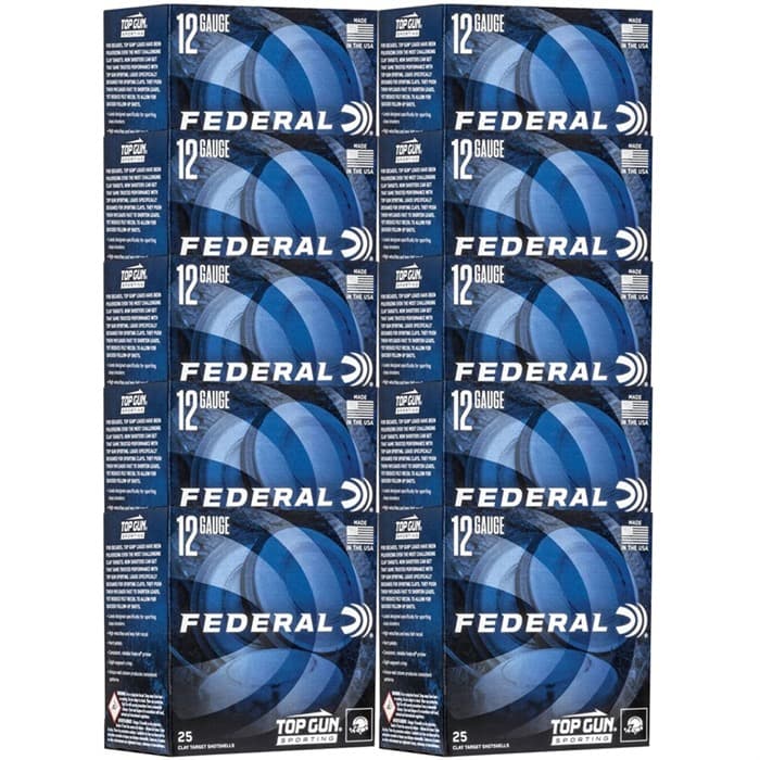 Federal Premium Top Gun Sporting 12 GA 2.75" 1oz #7.5 1250fps 250ct