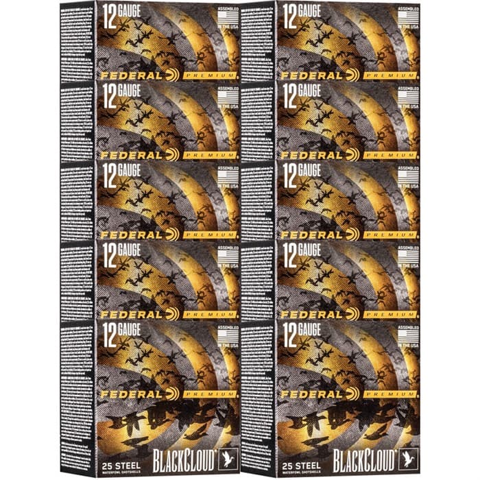 Federal Premium Black Cloud FS Steel 12 GA 3" 1-1/4oz #2 250ct
