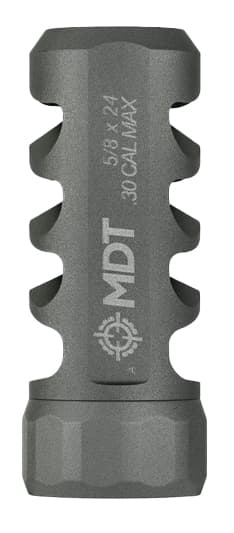 MDT Muzzle Brake Hunt Magnum 338 Cal 5/8-24 Titanium Ti-6Al-4V Recoil Reduction