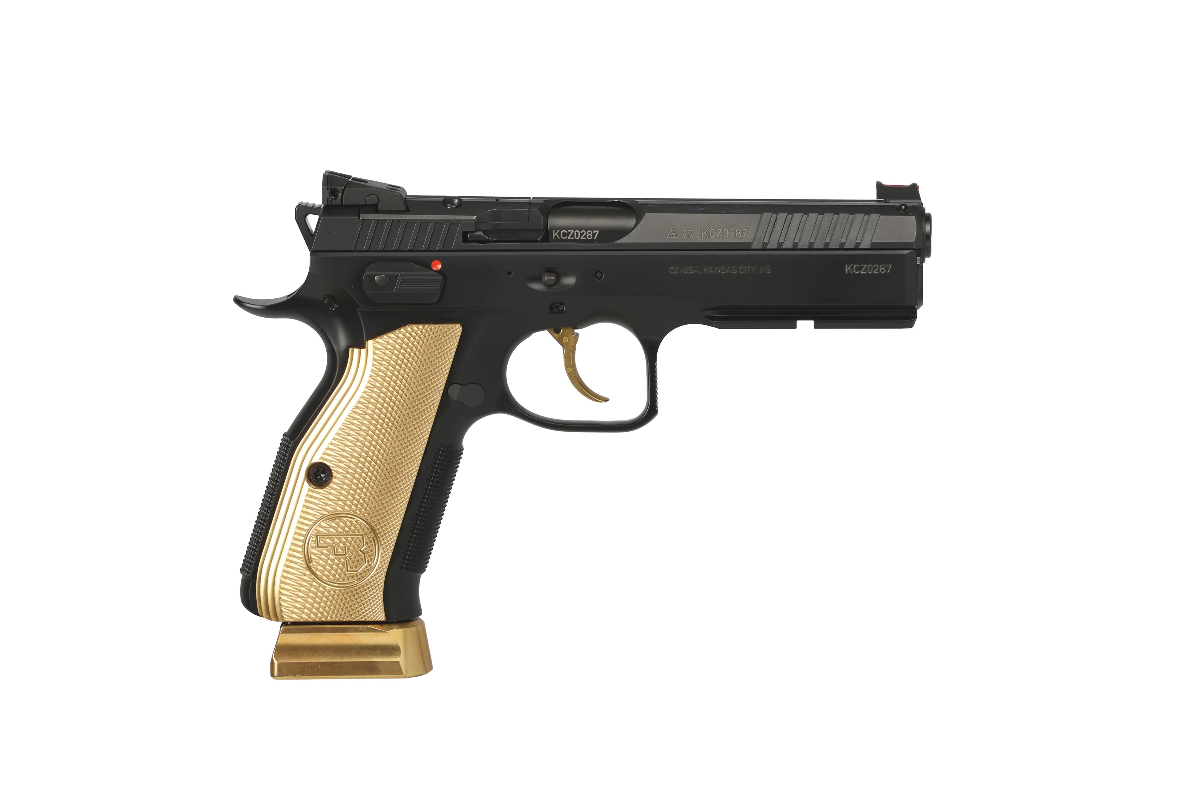 CZ Shadow 2 Gold Digger 9mm 5 inch 17 round Gold Tone
