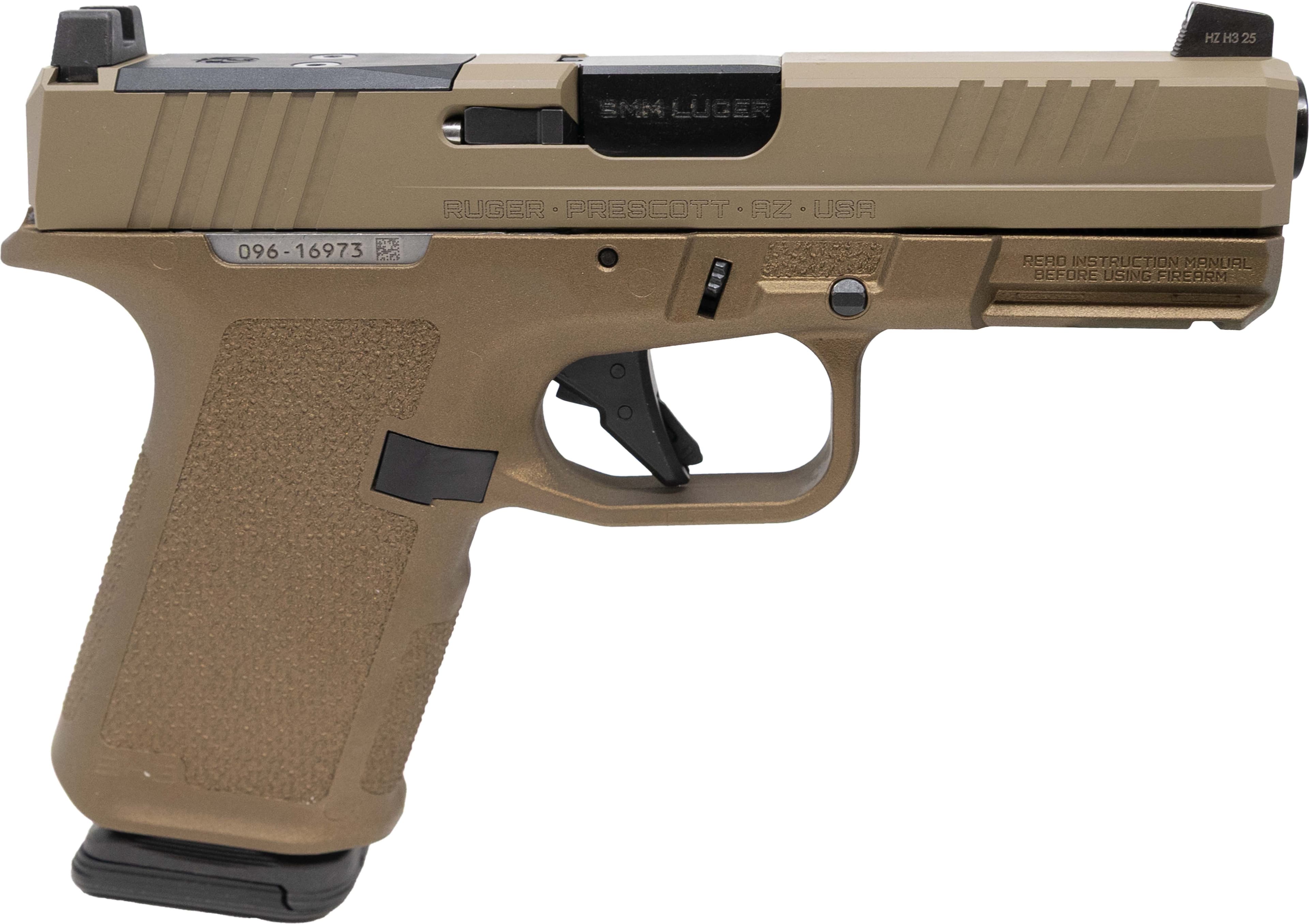 Ruger Rxm 9mm Luger 4 inch 15+1 rounds Flat Dark Earth Cerakote Optic Ready
