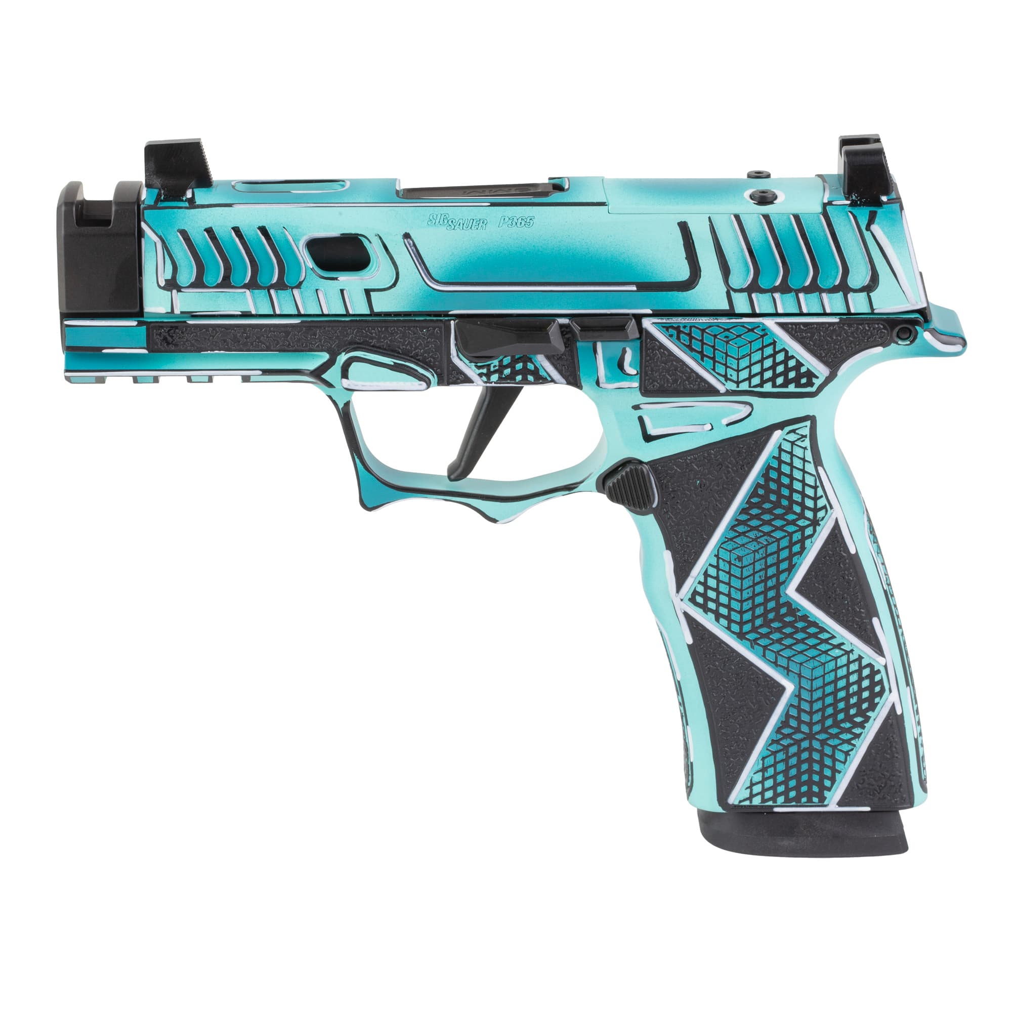 Sig Sauer XMacro Komodo Anime 9mm Luger 3.1 17 Rounds Blue Cerakote over Black