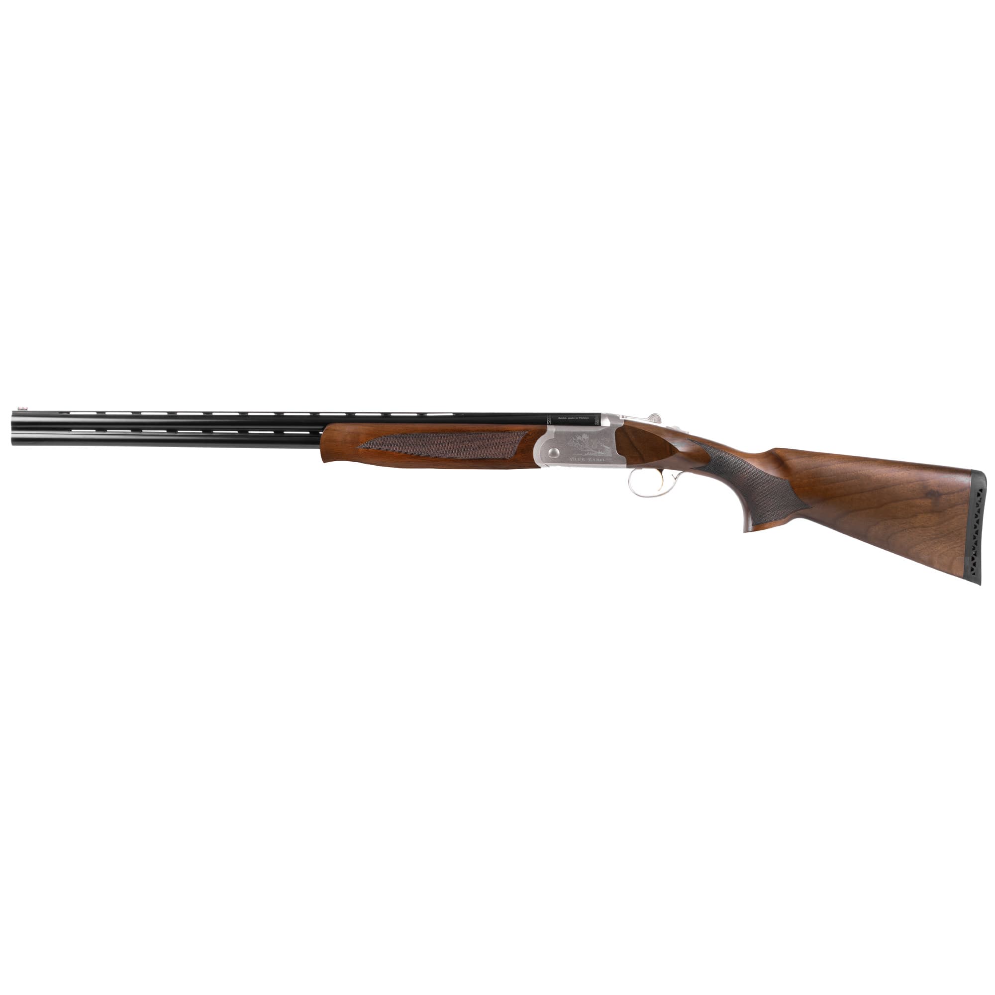 Girsan  Balikli Blue Label 28 Bore Break Open 2.50" 2rd 26" Blue Polished Over/Under Vent Rib Barrel, Engraved Silver Aluminum Receiver, Fixed Turkish Walnut Stock, 5 Mobil Chokes