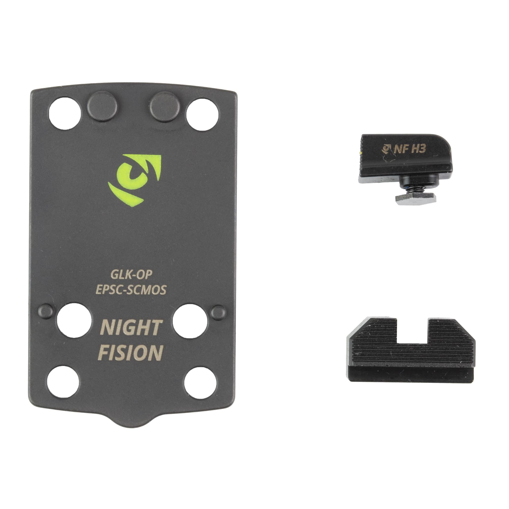 Night Fision Nf Plate+Bs Eps Carry Fits G43X Mos Glock 43X Holosun Eps Carry