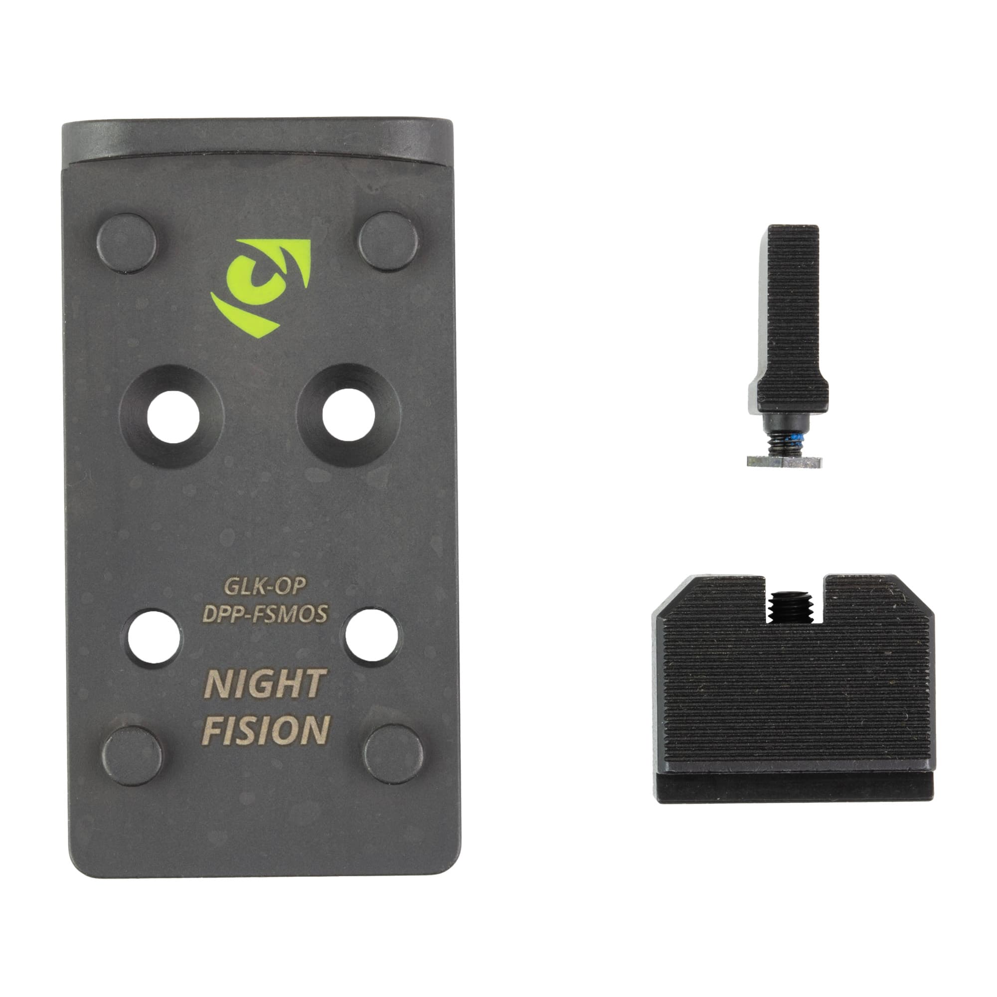 Night Fision NF Plate BS LP Dpp Fits Glock FS MOS Optic Plate Backup Sight
