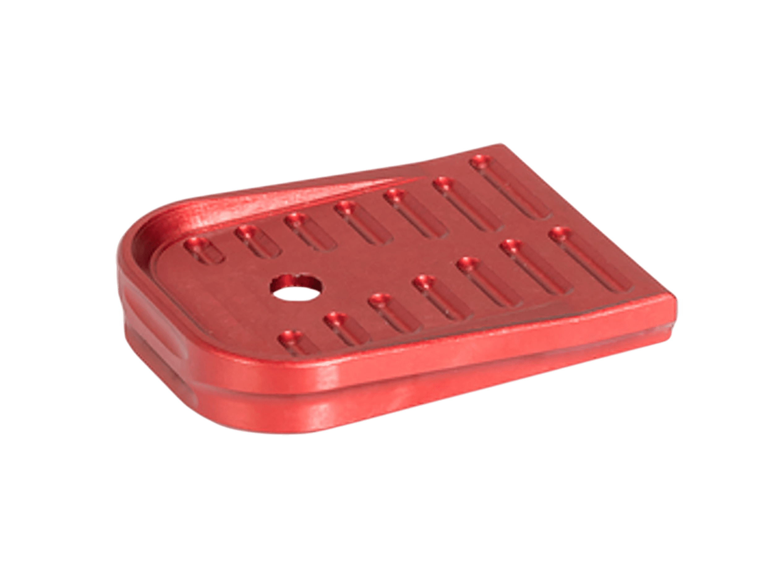 Timber Creek Outdoors GLMFPR Glock 17/19 Magazine Floor Plate Red Aluminum