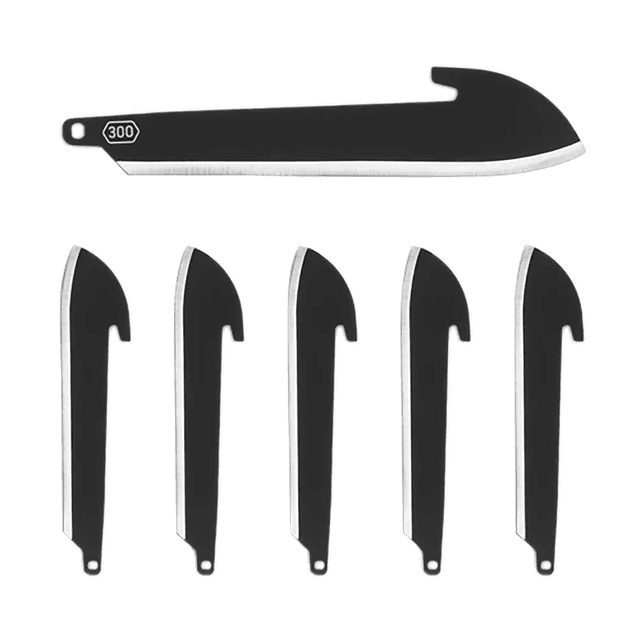 Outdoor Edge RRSF30K6C 3" Sheepsfoot Plain Black Oxide 420J2 SS Blade 6 Blades