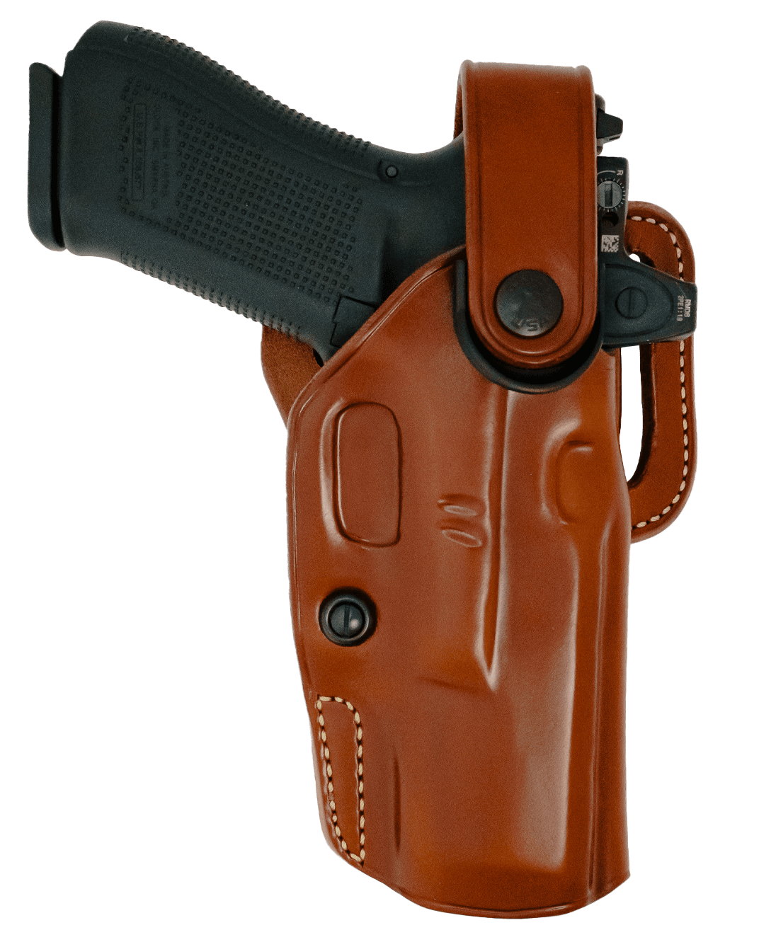 Galco APO226R APO Strongside/Crossdraw OWB Tan Steerhide Fits Glock 19 Gen 1-5 Belt Holster Mount Right Hand