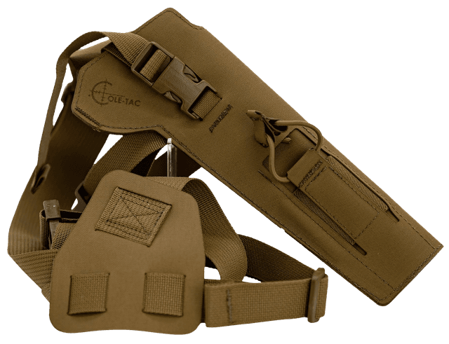 Cole-tac VW202 Varmint Wrangler Pistol Holder Chest Coyote Brown Left Hand