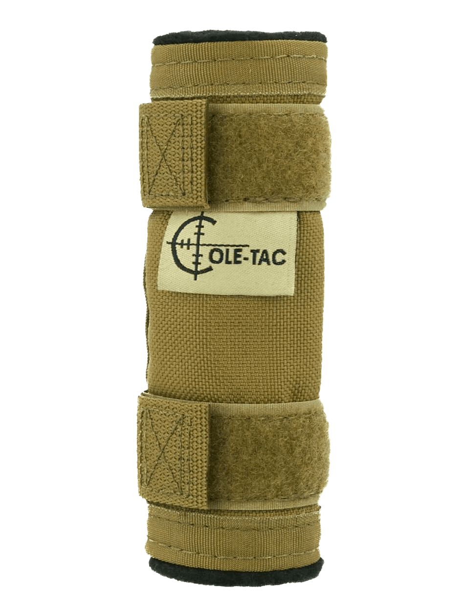 Cole-Tac Baby Python Bpc102 Suppressor Cover 5in Cordura Coyote Brown