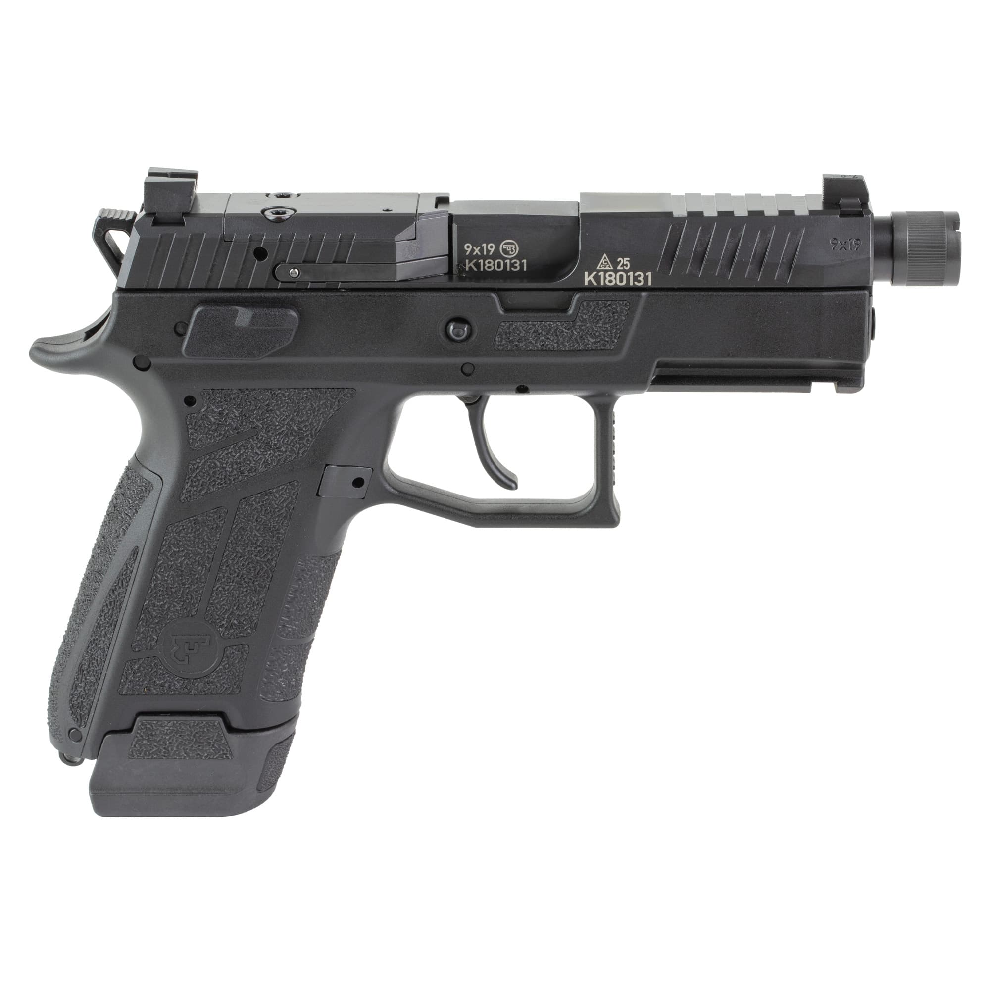 CZ P-09 C Nocturne 9mm 4.5" 17rd Threaded Viridian Green Dot Pistol