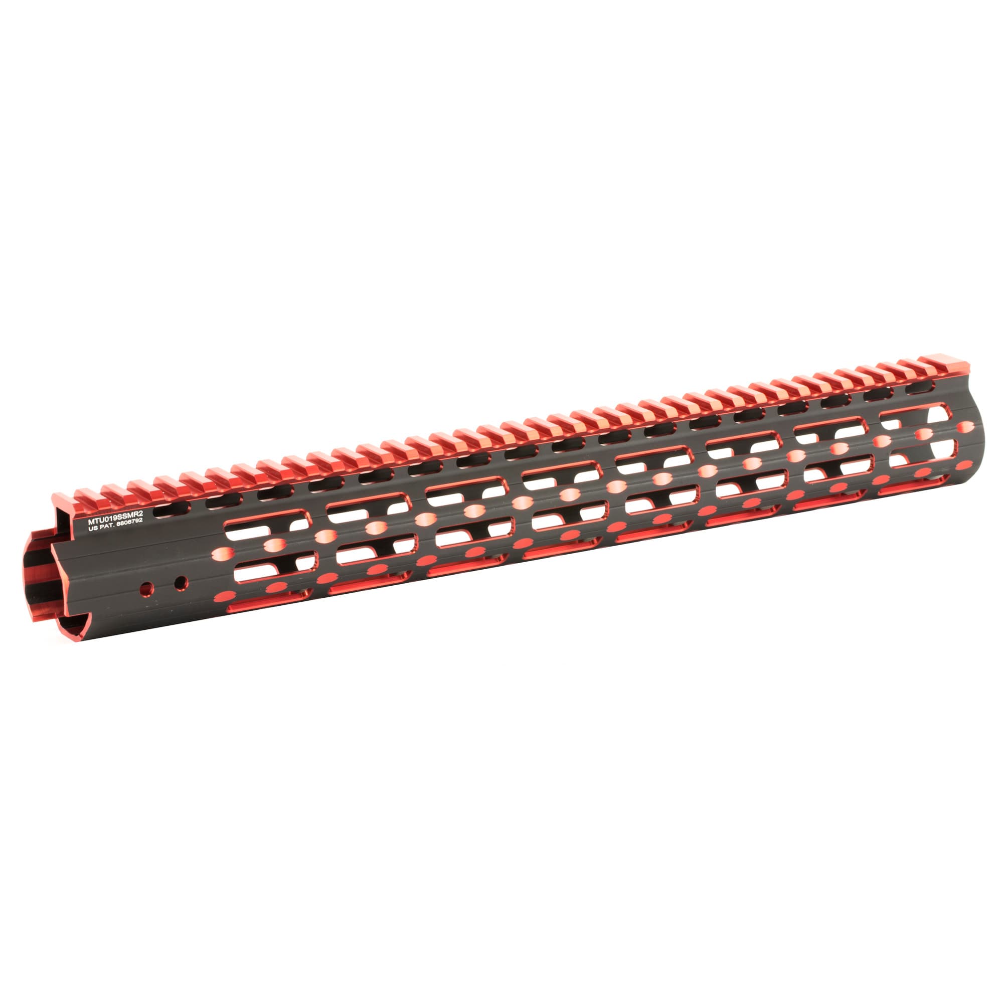 UTG Pro M-LOK 15 SSLM Handguard 2TN RL BLK/RD AR-15