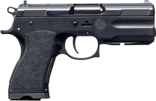 FK Brno US TMTPSDC PSD  Compact Frame 7.5 FK 14+1 4.30" Black Nitride Tilting Steel Barrel, Dark Gray Nitride Steel Optic Cut/Serrated Slide, Black Polymer Frame w/Accessory Rail, Textured Grip