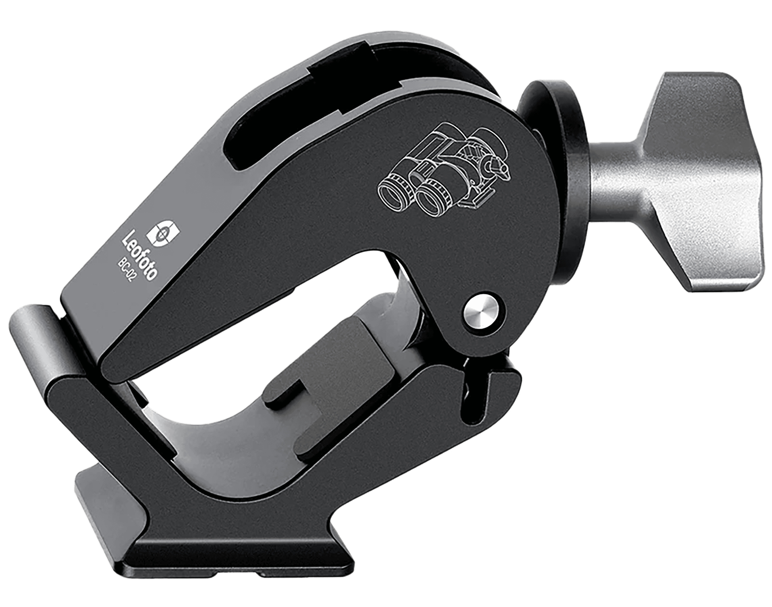 Leofoto Usa Bc-02 Binocular Adapter Dovetail Mount for Picatinny Universal Mounts
