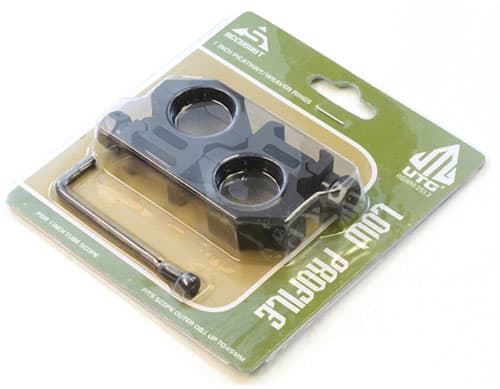 UTG Pro Rings 1in Low Profile Aluminum Weaver Picatinny Rings