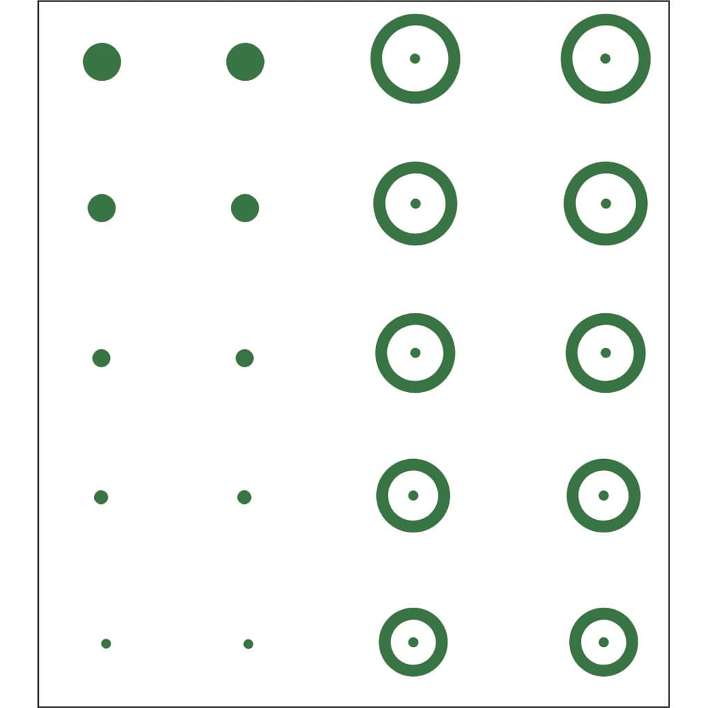 Gunstar Pro Series Chubbie Reticle Green for Scopes and Mounting Systems