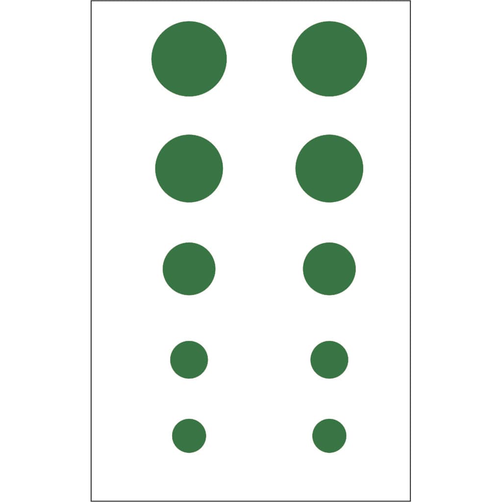 Gunstar Green Colossal Dots Set Picatinny Mount Green Dot