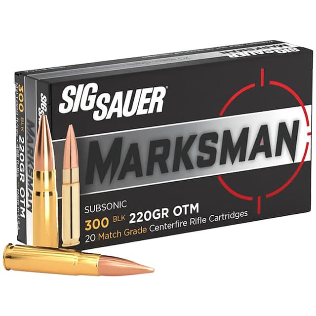 Sig Sauer Match Grade Elite 300 AAC Blackout 220 gr OTM 20-Round Box