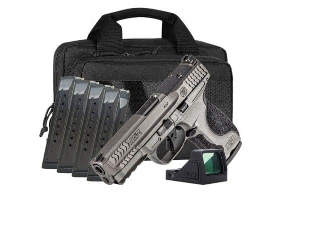 Smith & Wesson M&P9 M2.0 Metal 9mm 5" Optic Ready Pistol Carry On Bundle