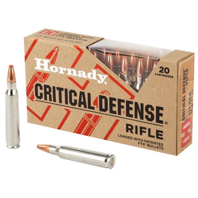 Hornady Critical Defense Rifle Ammo 223 Rem. 55 gr. FTX 20 rd.