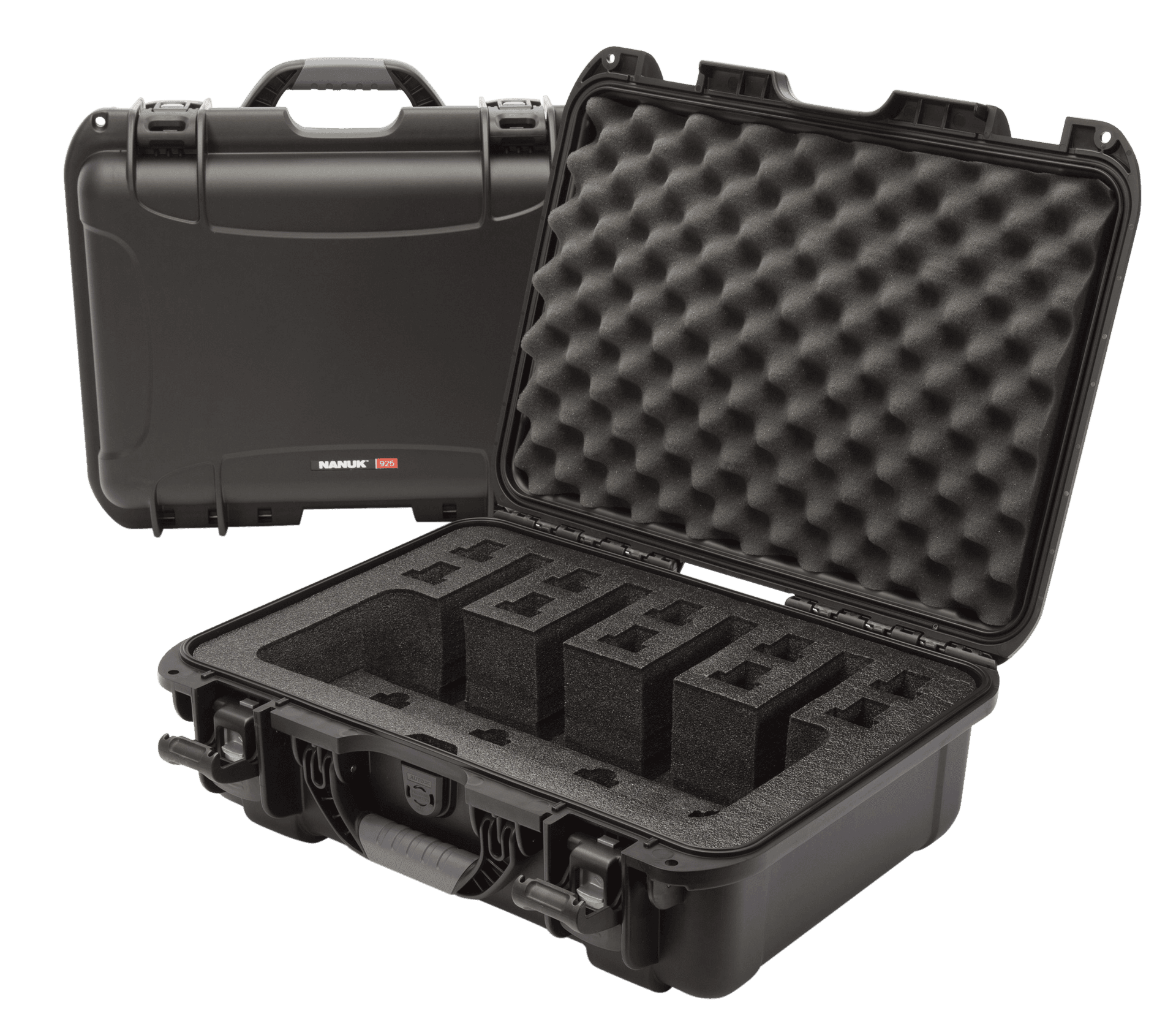 Nanuk 9254UP1 925 4 UP Pistol Case Waterproof Black Resin w/ Closed-Cell Foam Padding 17" L x 11.80" W x 6.40" H Interior Dimensions