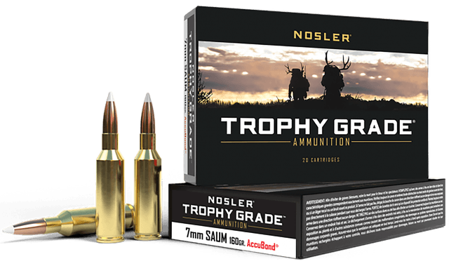 Nosler Trophy 7mm SAUM AccuBond Soft Point 160 Grain 20 Rounds