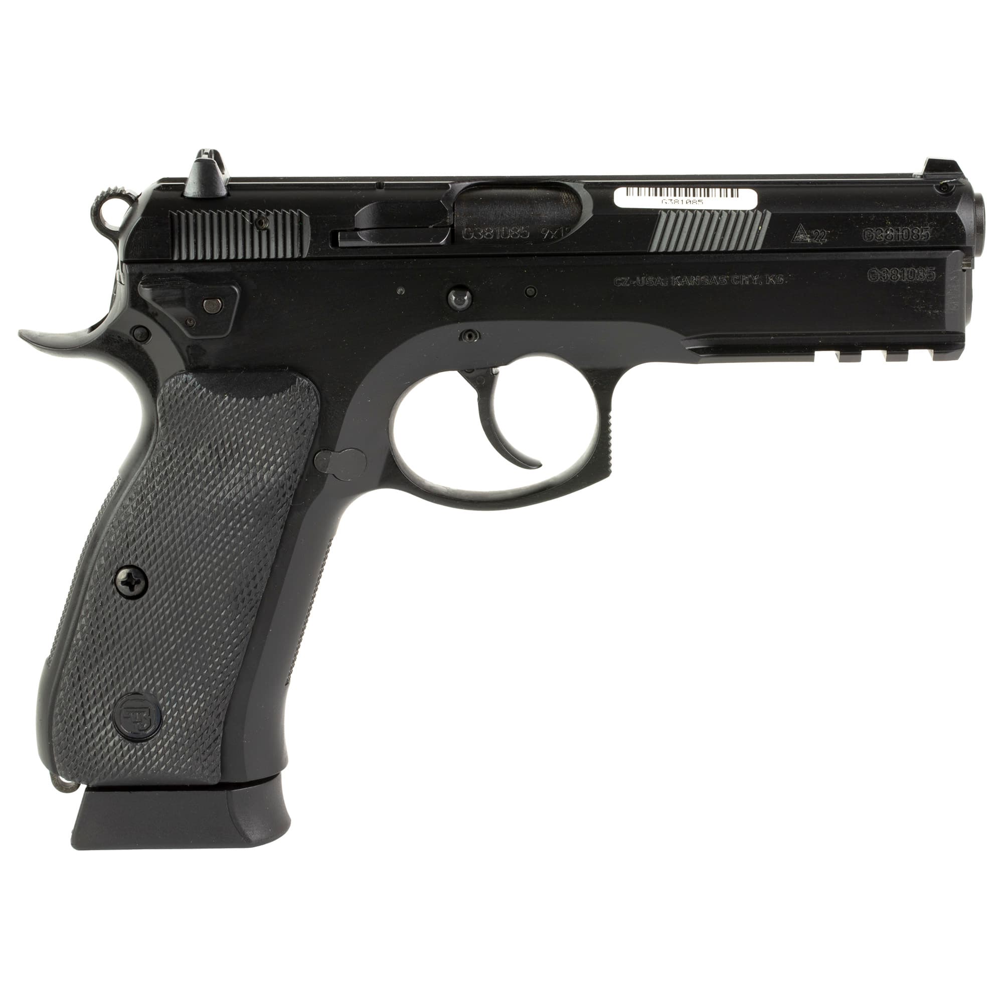 Cz 75 Sp-01 Tactical, 9mm Luger, 4.6 in, 19+1, Nitride Barrel Polycoat Frame
