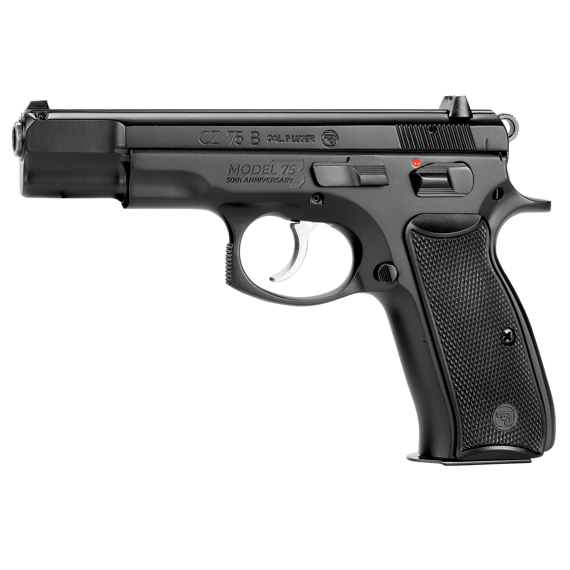 CZ 75-B 50th Anniversary 9mm Luger 4.59 in 10 Rounds Colored Steel Frame