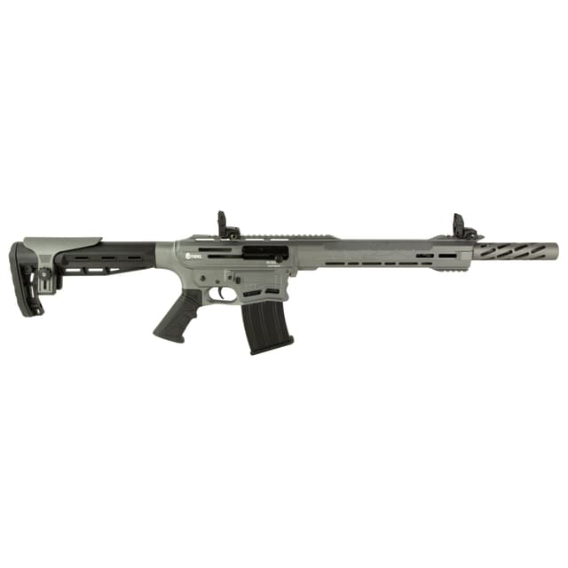 Citadel Boss-25 12GA, 18.75in. Barrel, 5rd, Adj. Comb. Black grip and stock. - Grey (CBOSS2512TG)