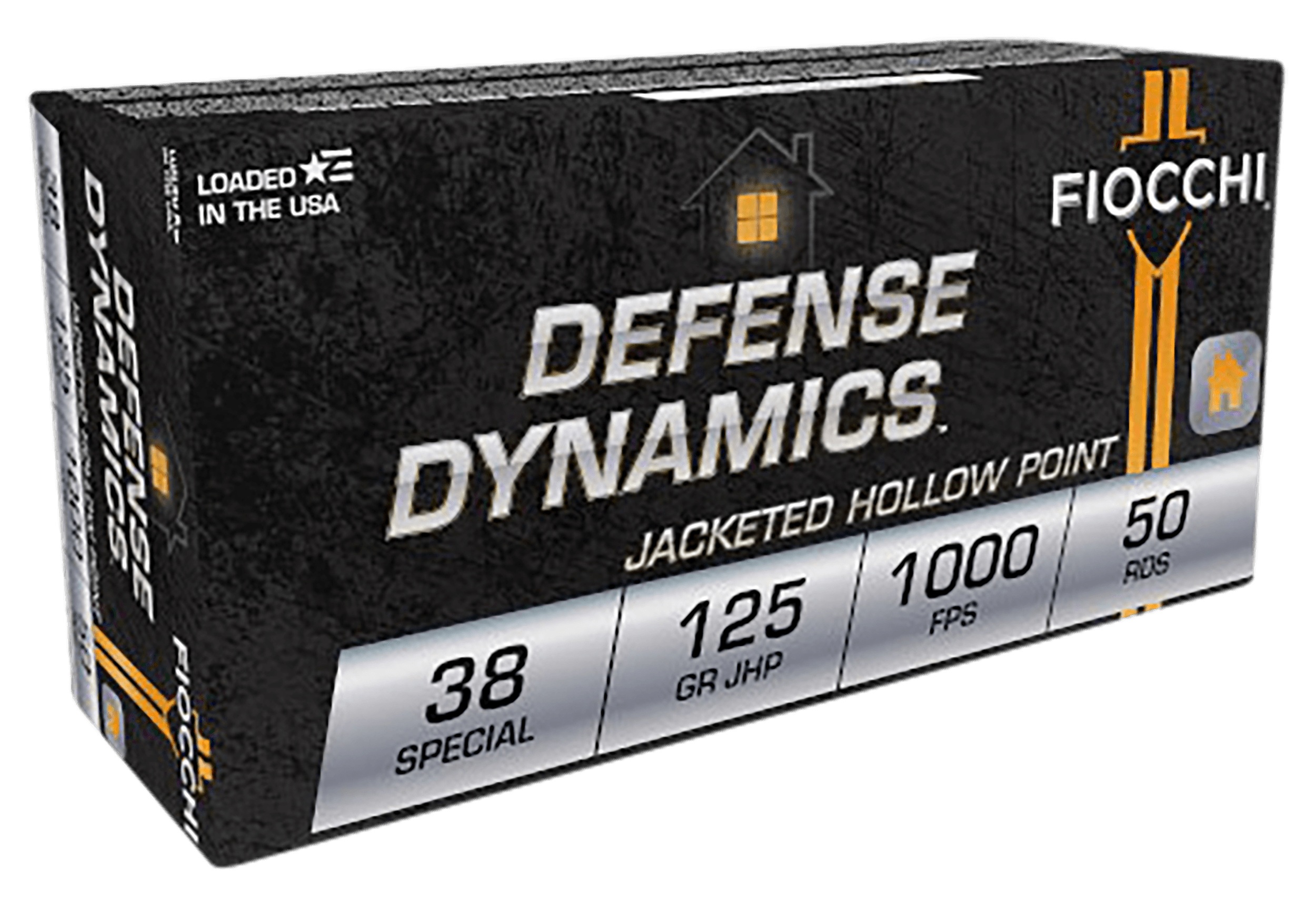 Fiocchi Defense Dynamics 38 Special Jacketed Hollow Point 125 Grain 50 Rounds