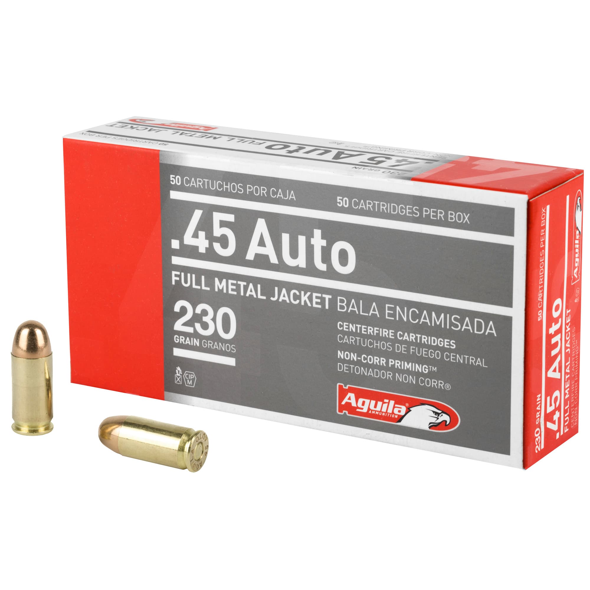 Aguila Ammunition 45 ACP Full Metal Jacket 230 Grain 50 Rounds