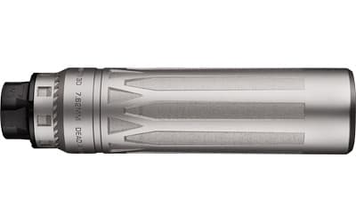 Dead Air Nomad TI XC Suppressor 7.62mm w/ Direct Thread 5/8-24 HUB Mount Silver