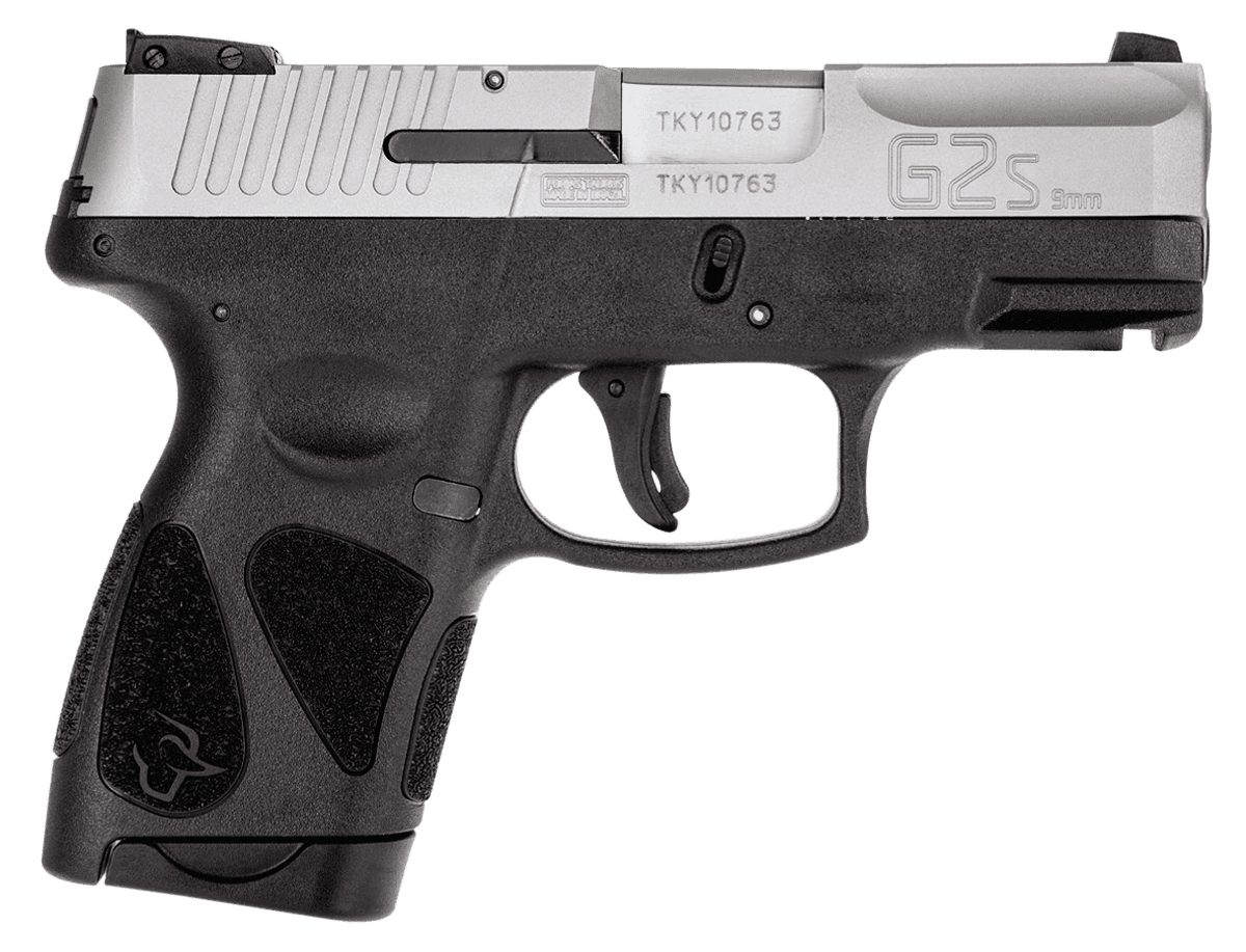 Taurus G2s Compact 9mm Luger 3.2 inch 7 round Stainless Slide Black Frame