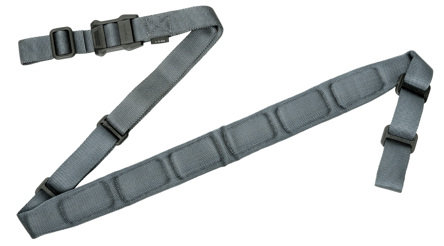 Magpul MS1 Sling 1.25"-1.88" W Padded Two-Point Gray Nylon Webbing 48"-60" L