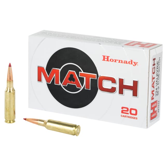 Hornady Match Rifle, 224 Valkyrie, Eld Match, 88 Grain, 20 Rounds