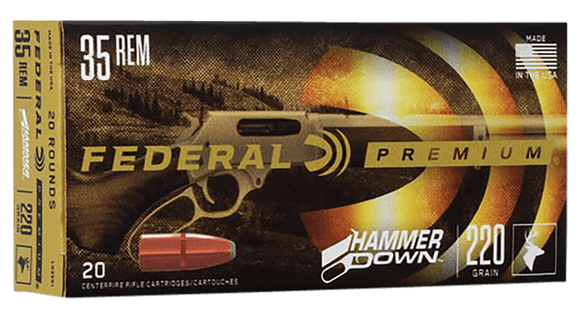 Federal, HammerDown, 35 Remington, Bonded Hollow Point, 220 Grain, 20 Rounds
