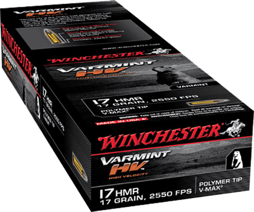 Winchester Varmint HV 17 HMR V-Max 17 Grain 50 Rounds