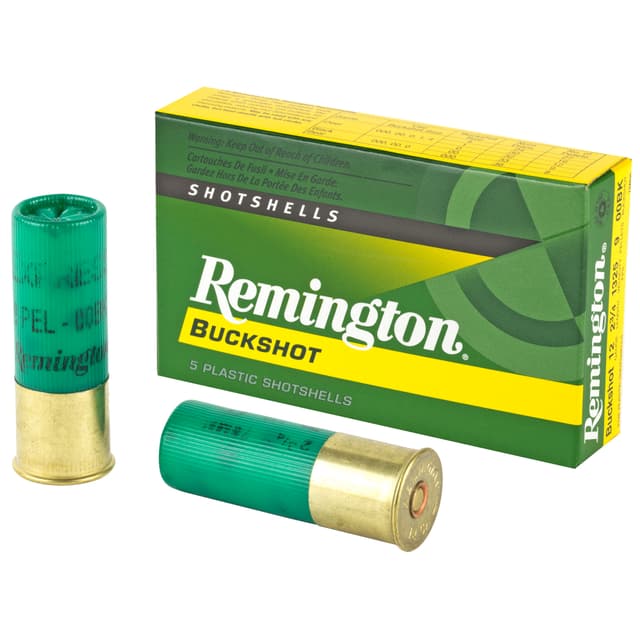Remington Express Buckshot 12 Gauge Buckshot 9 Pellets 5 Rounds