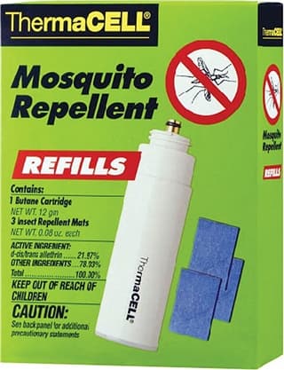 Thermacell R1 Repellent Refill  Effective 15 ft Odorless Scent Repels Mosquito Effective Up to 12 hrs 1 Cartridge/3 Mats