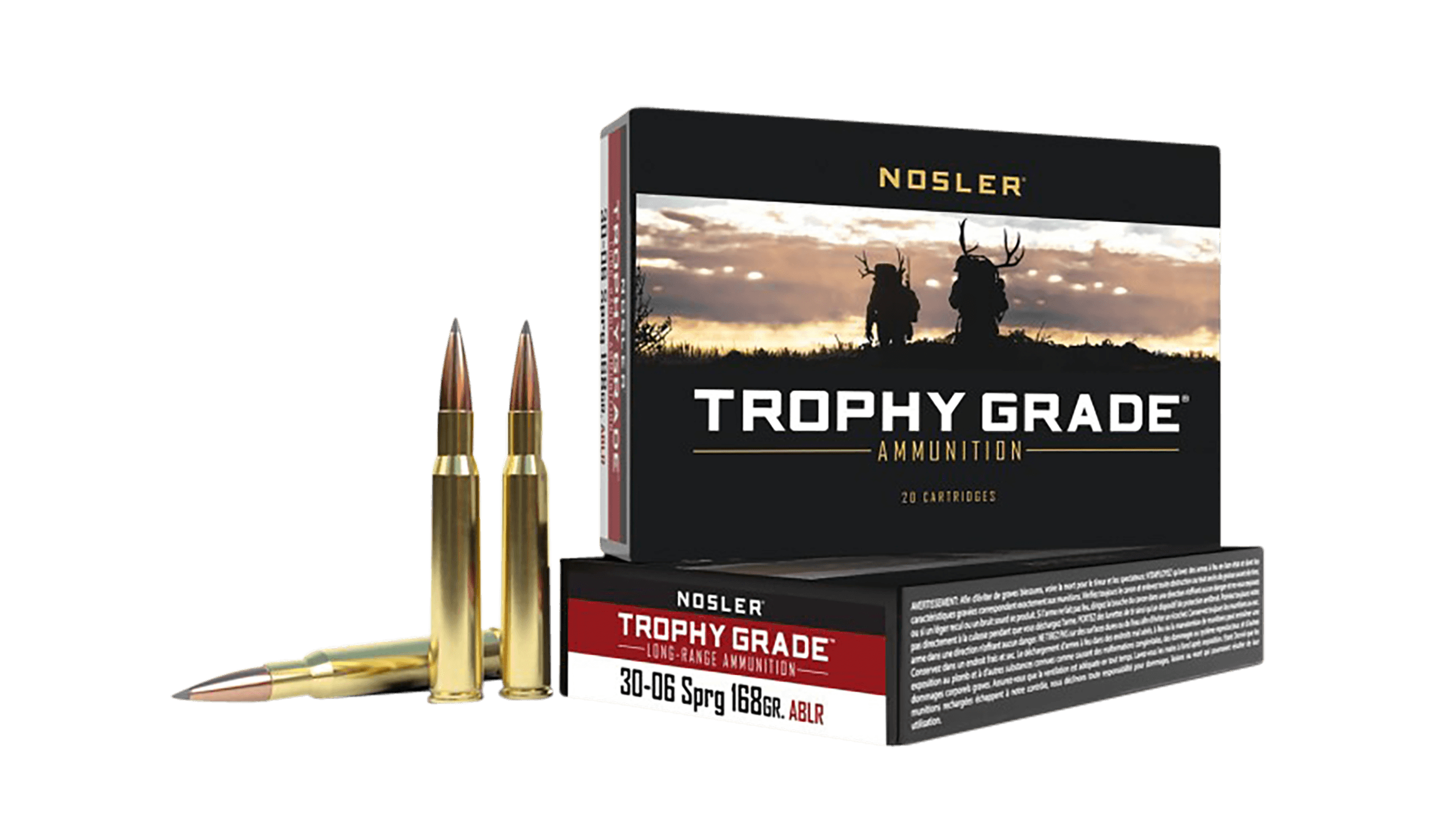 Nosler Trophy Grade 30-06 Springfield Accubond Lr 168 Grain 20 Rounds