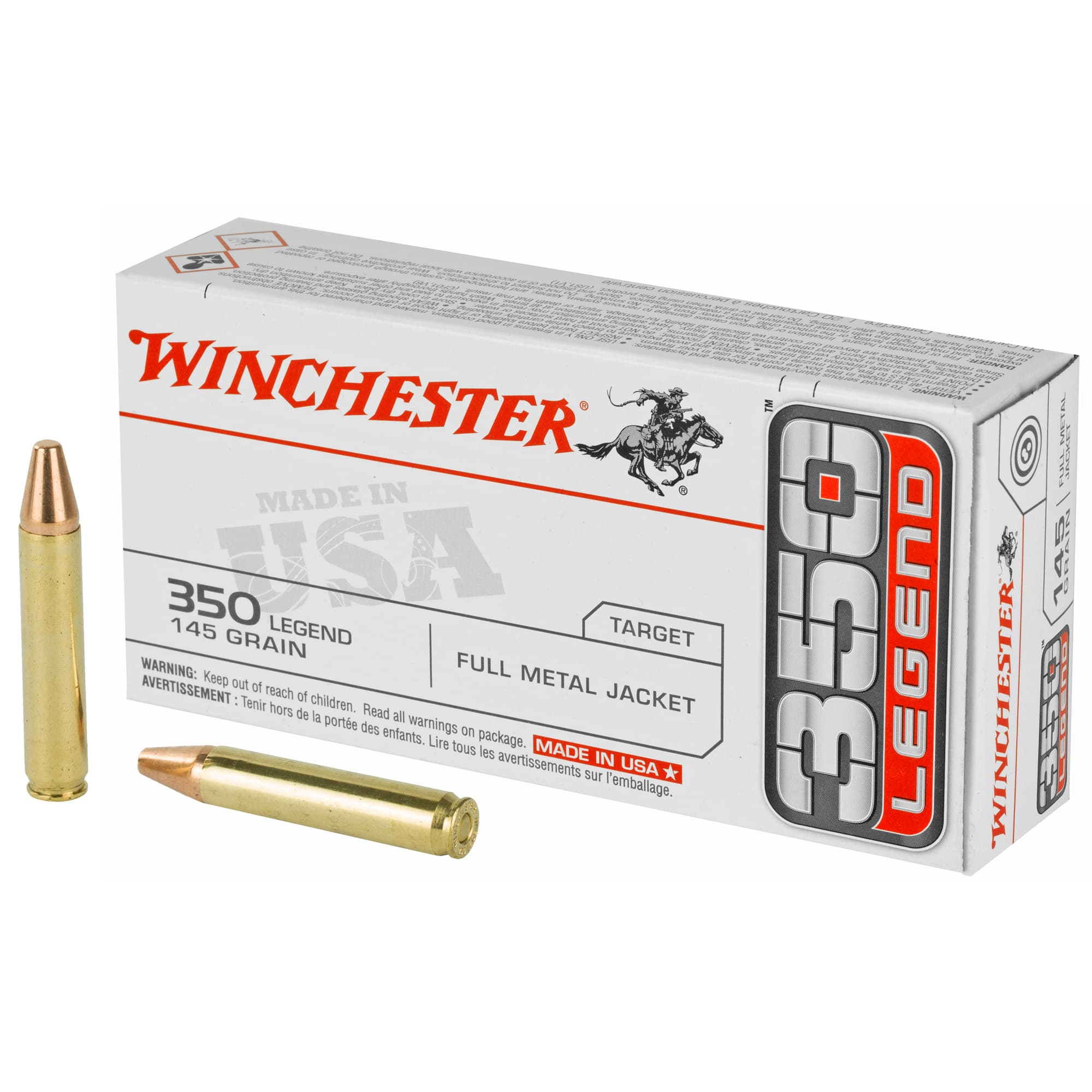 Winchester USA Rifle Ammo 350 Legend 145 gr. FMJ 20 rd.