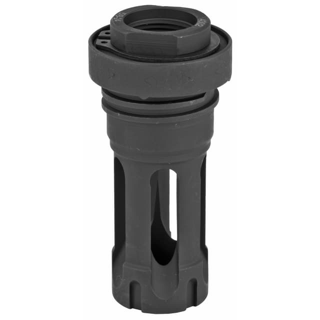 Yankee Hill 430224A Phantom Q.D. Flash Hider Black Steel with 5/8"-24 tpi Threads, Aggressive Teeth & Dust Enclosure for 30 Cal AR-Platform