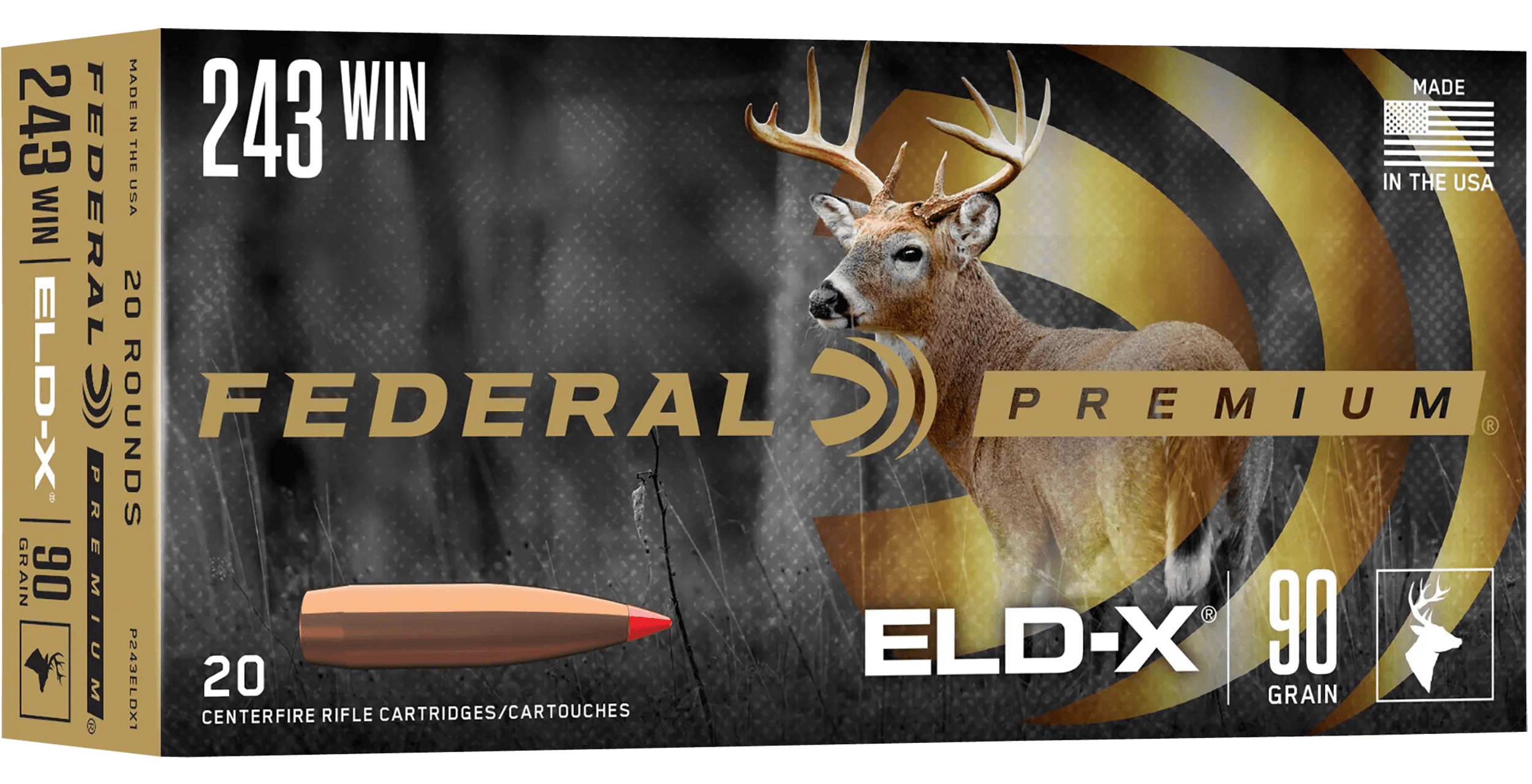 Federal Premium 7mm Remington Magnum ELDX 162 Grain 20 Rounds