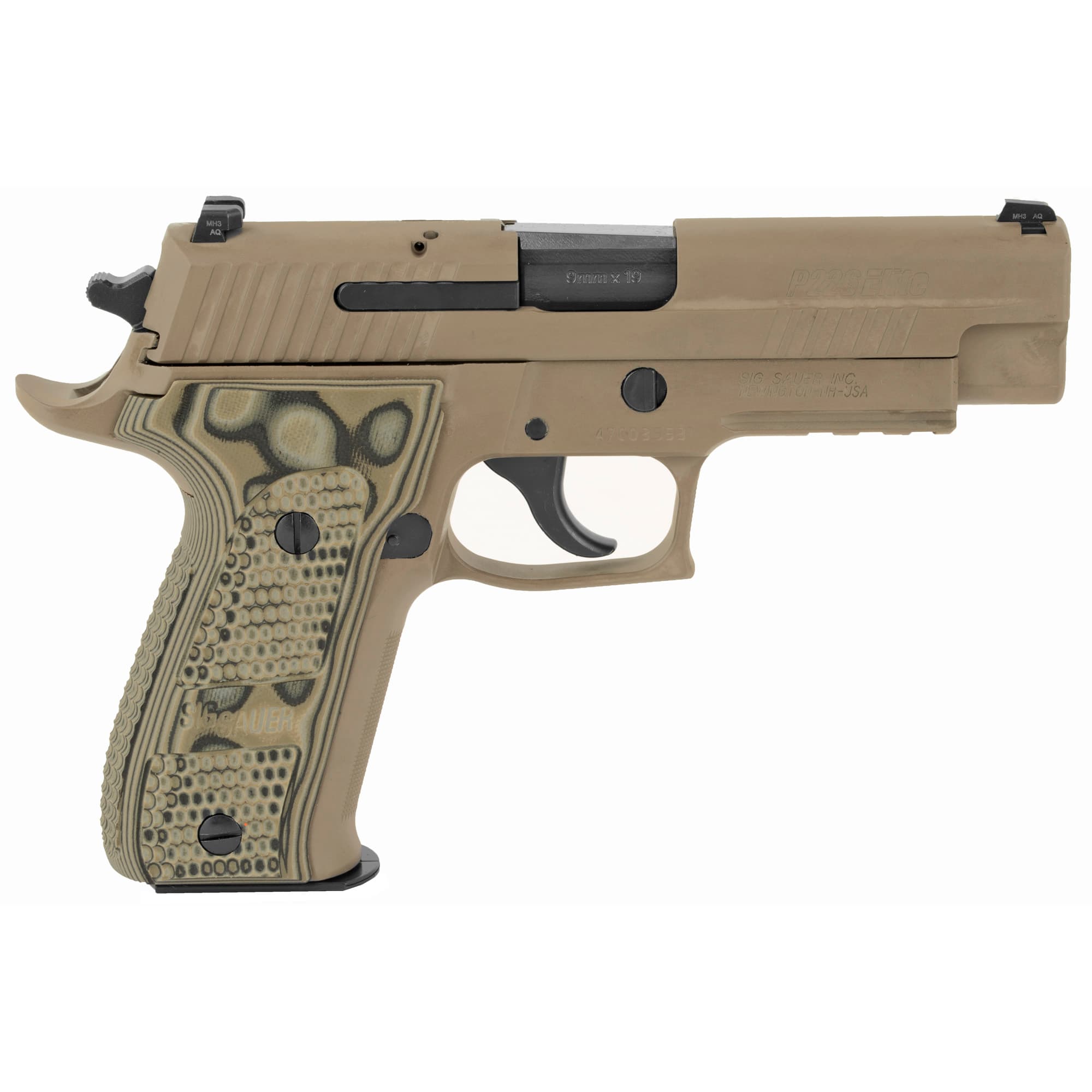 Sig Sauer P226 Scorpion 9mm Luger 4.40in 10+1 Flat Dark Earth Hogue G10