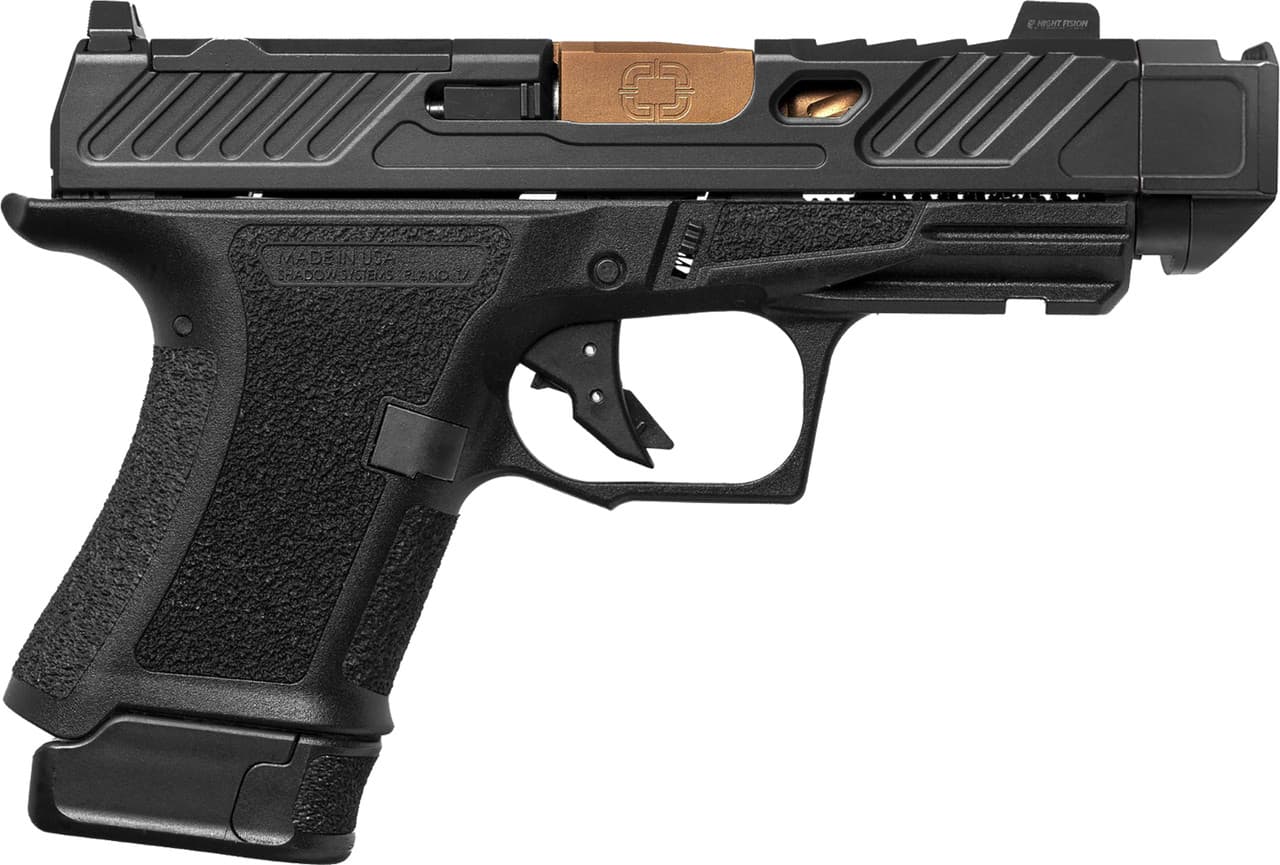 Shadow Systems CR920P Elite Slide Optic Pistol 9mm 3.41 in. Blk Frame Comped Bronze 10 rd & 13 rd